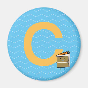 Carrot Cake Slice bunny teeth icing dessert Magnet