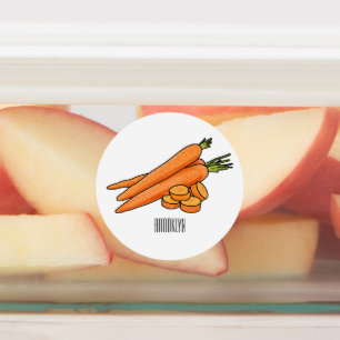 Carrot cartoon illustration