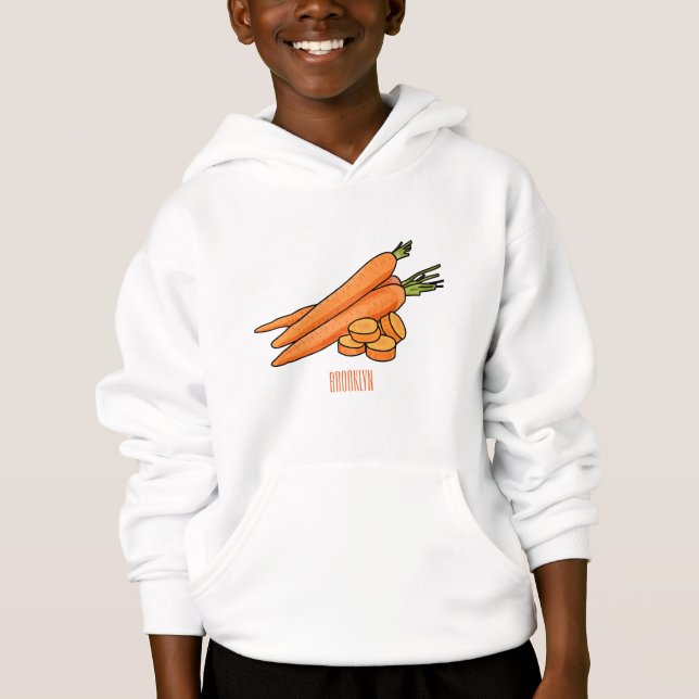 Carrot cartoon illustration (Front)