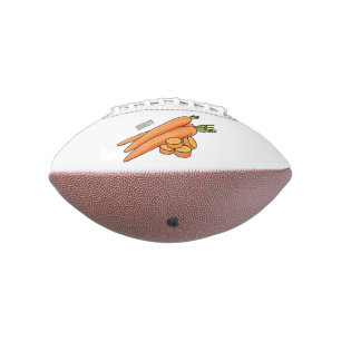 Carrot cartoon illustration football