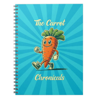 Carrot Chronicals Retro Cartoon notebook