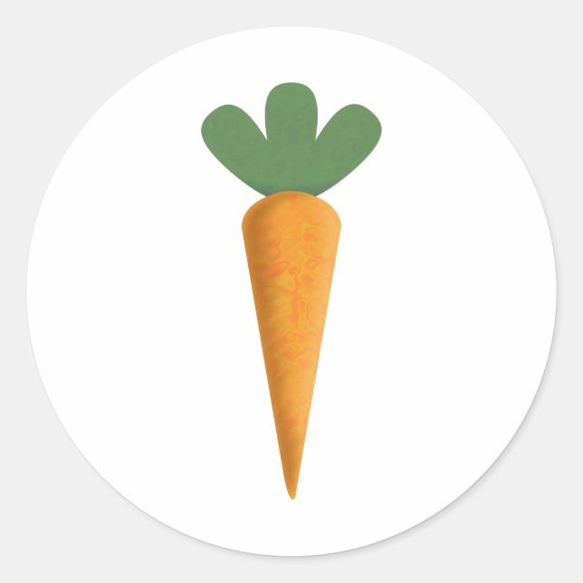 Carrot Classic Round Sticker (Front)