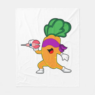 Carrot Darts Dart Fleece Blanket