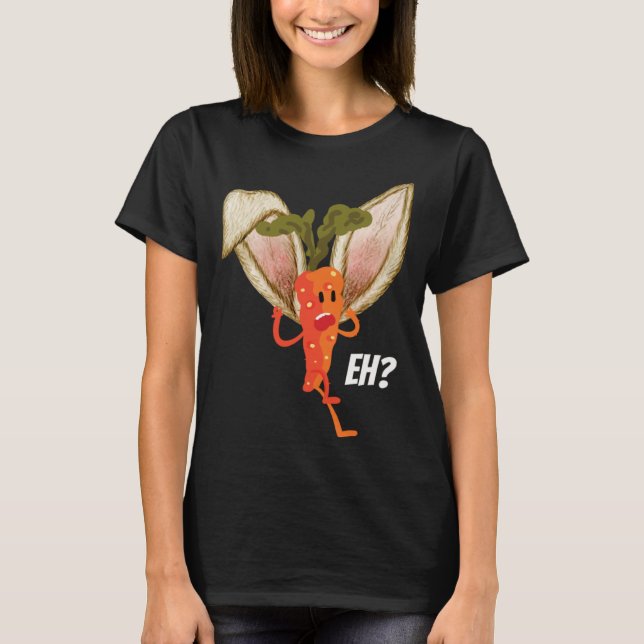 Carrot Dissonant Bunny Carrot Easter T-Shirt (Front)
