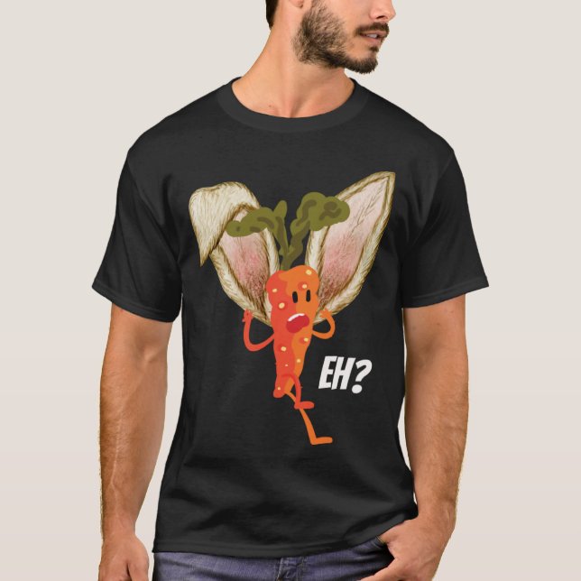 Carrot Dissonant Bunny Carrot Easter T-Shirt (Front)