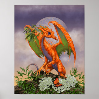 Carrot Dragon 11x14 (4x6 and up) Poster