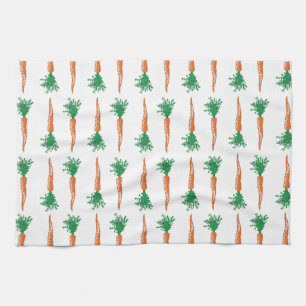 Carrot Easter design Tea Towel