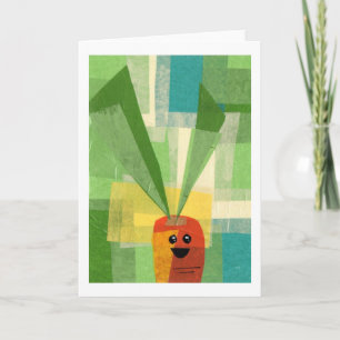 Carrot greeting card