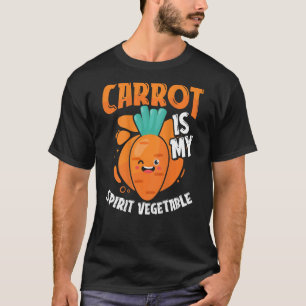 Carrot Is My Spirit Vegetable Backprint Vegetable T-Shirt