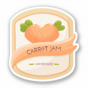 carrot jam label