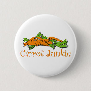 Carrot Junkie 6 Cm Round Badge