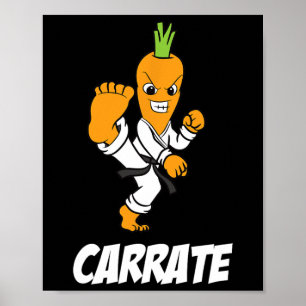 Carrot Karate Kids Black Belt Karate Uniform Carra Poster