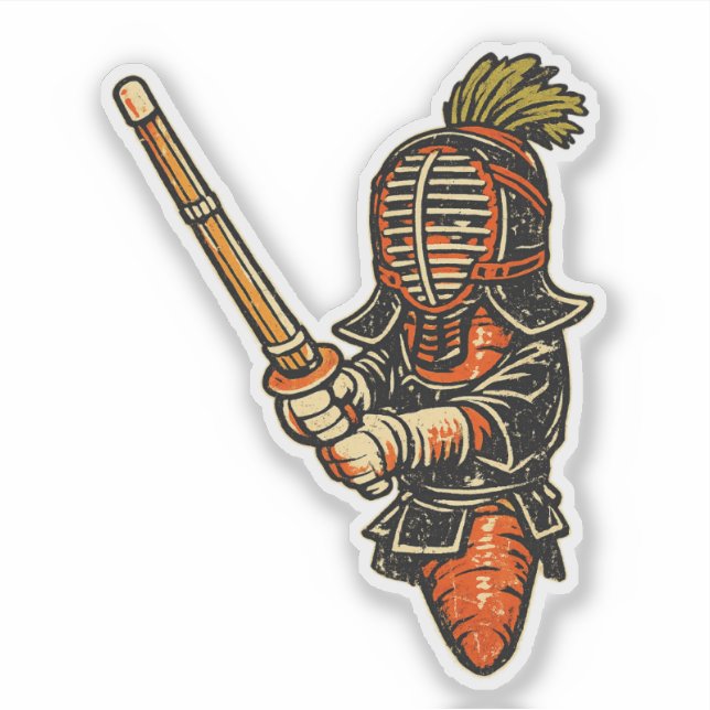 Carrot Kendo — Funny Vegetable Martial Arts  (Front)