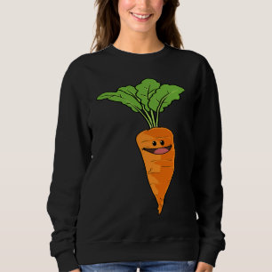 Carrot kids garden  vegan vegetarian sweatshirt