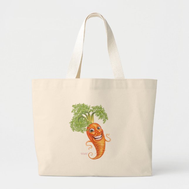 carrot large tote bag (Front)