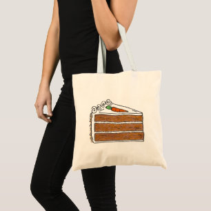 Carrot Layer Cake Slice Dessert Baking Foodie Tote Bag