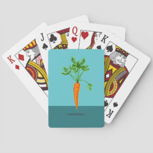 Carrot levitation playing cards