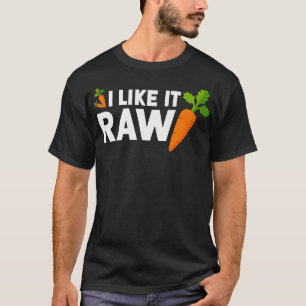Carrot Lover Raw Food Eater Funny Vegan Vegetarian T-Shirt