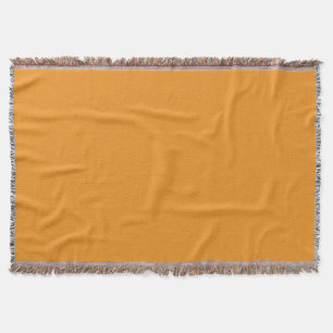 Carrot Orange Throw Blanket