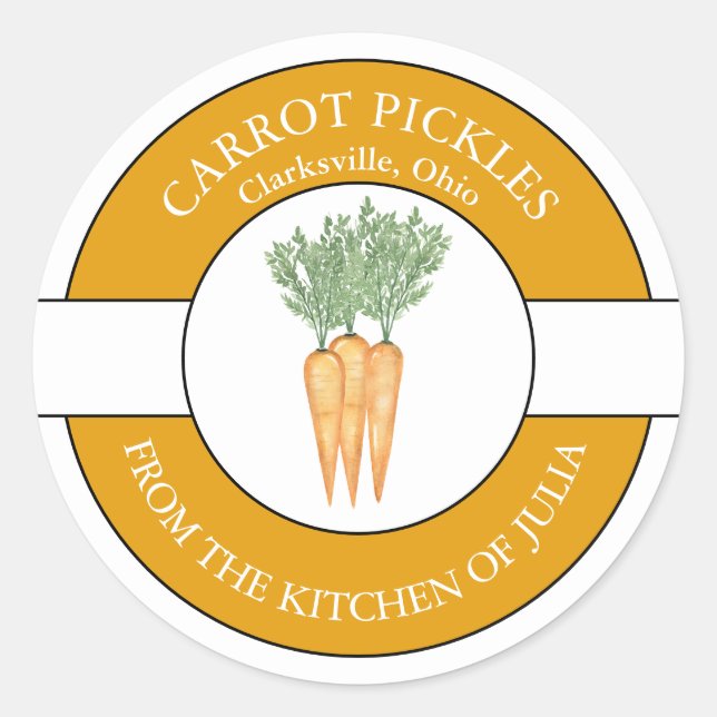 Carrot Pickle Label (Front)