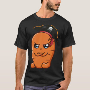 Carrot Pirate Vegan Food T-Shirt
