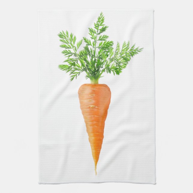 Carrot Tea Towel (Vertical)