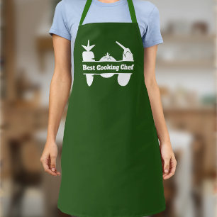 Carrot, Tomato & Eggplant Split Monogram Apron
