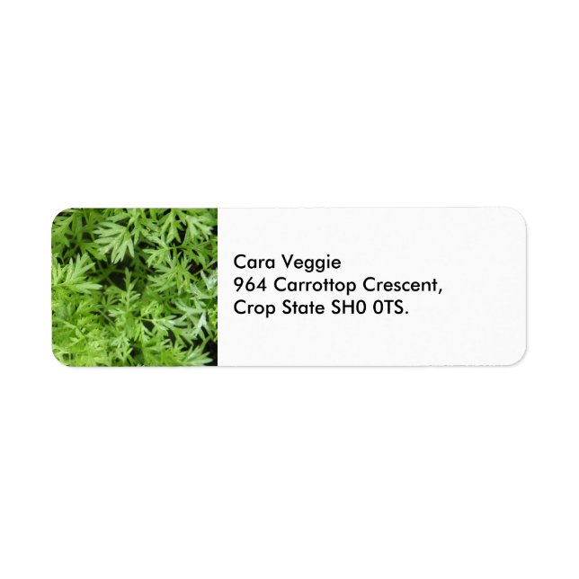 Carrot Tops Custom Address Labels (Front)
