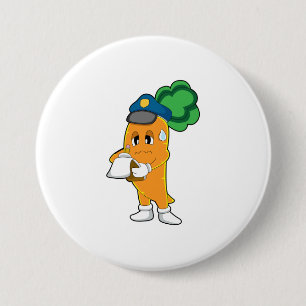 Carrot Traffic warden Parking ticket 7.5 Cm Round Badge