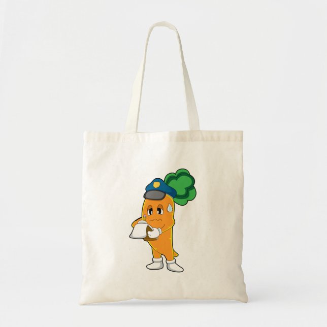 Carrot Traffic warden Parking ticket Tote Bag (Front)