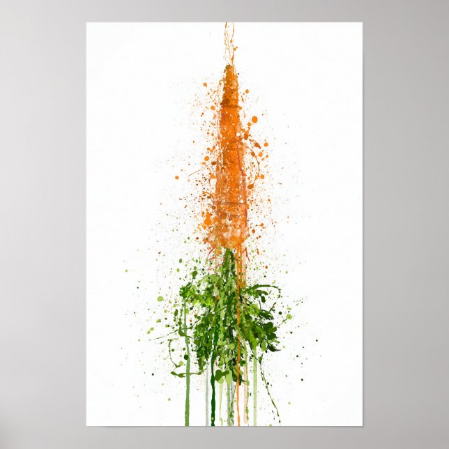 Carrot Vegetable Poster (Front)