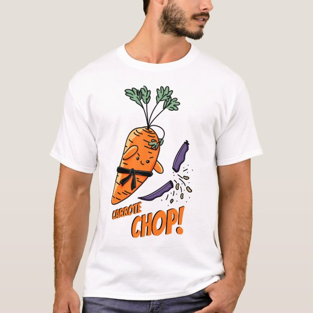 Carrote Chop! pun T-Shirt (Front)