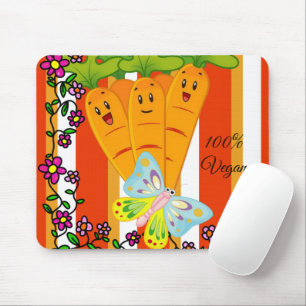 Carrots Butterfly Stripe  Mouse Pad! Mouse Pad