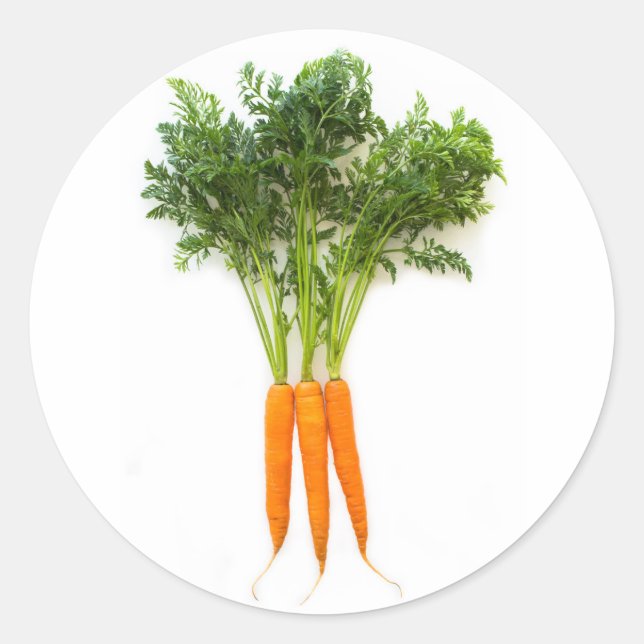 Carrots Classic Round Sticker (Front)