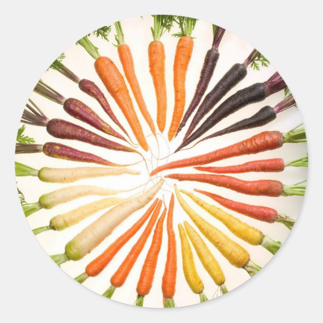 Carrots Classic Round Sticker (Front)