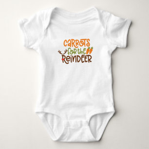 Carrots for the Reindeer Baby Outfit – Cute Xmas Bodysuit