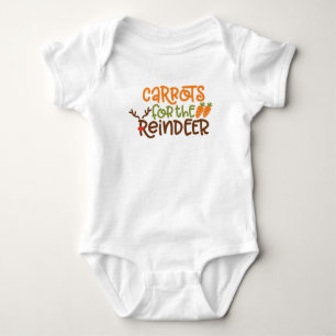 Carrots for the Reindeer Baby Outfit – Cute Xmas  Bodysuit