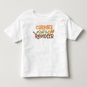 Carrots For The Reindeer Christmas Toddler T-Shirt