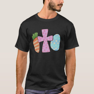 Carrots Leopard Bunny Hunt Egg Cross Christian Eas T-Shirt