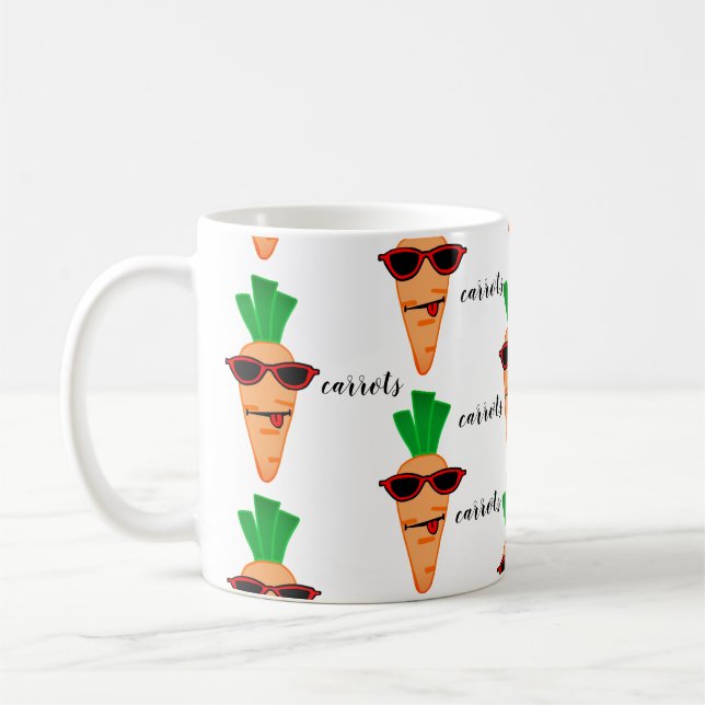 carrots lover coffee mug (Left)
