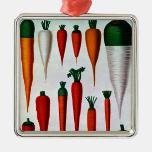 Carrots Metal Ornament