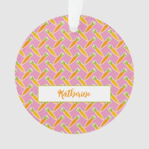 Carrots NAME Easter Spring Garden Colourful Cute Ornament