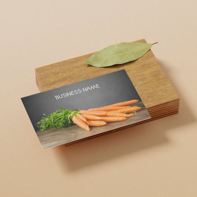Carrots/ Organic Farm Business Card Template (Creator Uploaded)