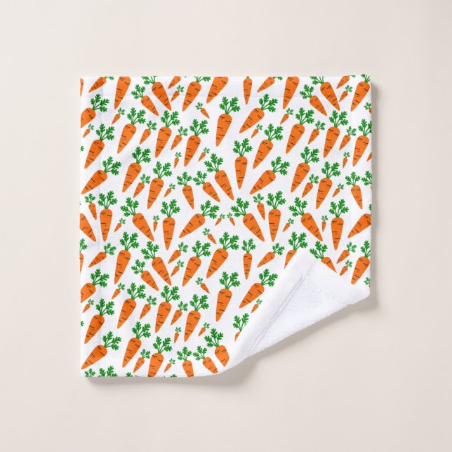 Carrots pattern  bath towel set (Wash Cloth)