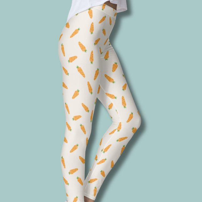 Carrots Vegetable pattern Leggings (Carrot pattern leggings)