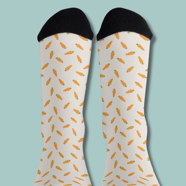 Carrots Vegetable pattern Socks (Carrot pattern socks)