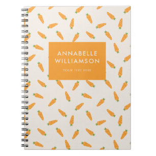 Carrots Vegetables Personalised Notebook