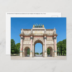 Carrousel Arch of Triumph in Paris, France Postcard