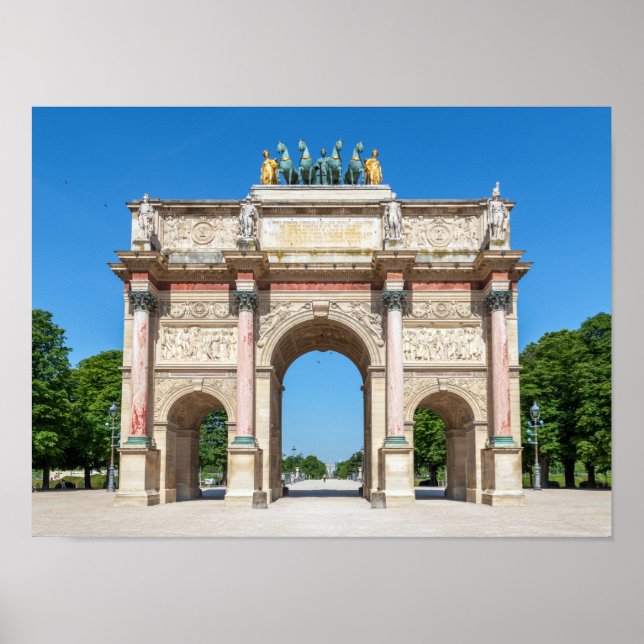 Carrousel Arch of Triumph in Paris, France Poster (Front)