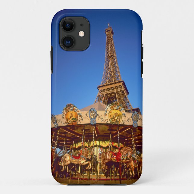 Carrousel, Eiffel Tower, Paris, France Case-Mate iPhone Case (Back)